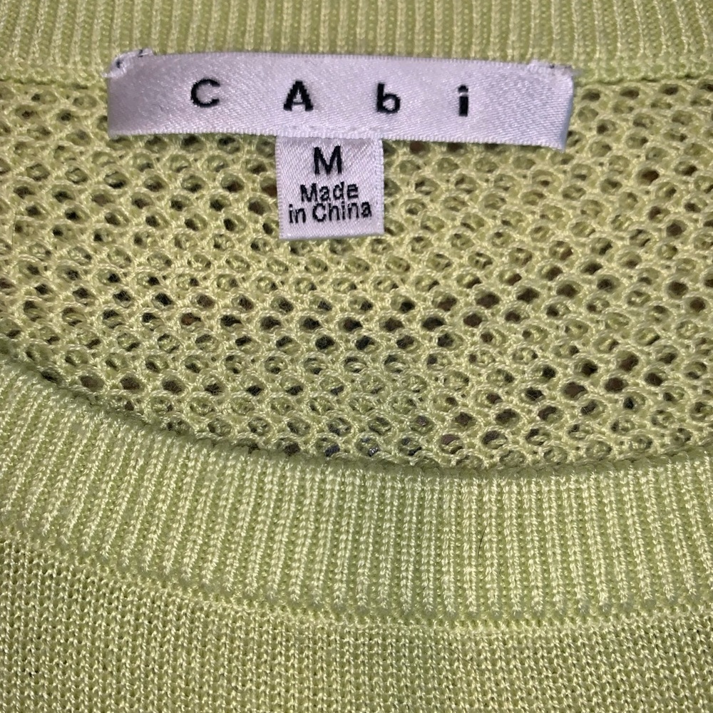 Cabi Size 8 Split Back Pullover. Citrus Yellow Lo… - image 6